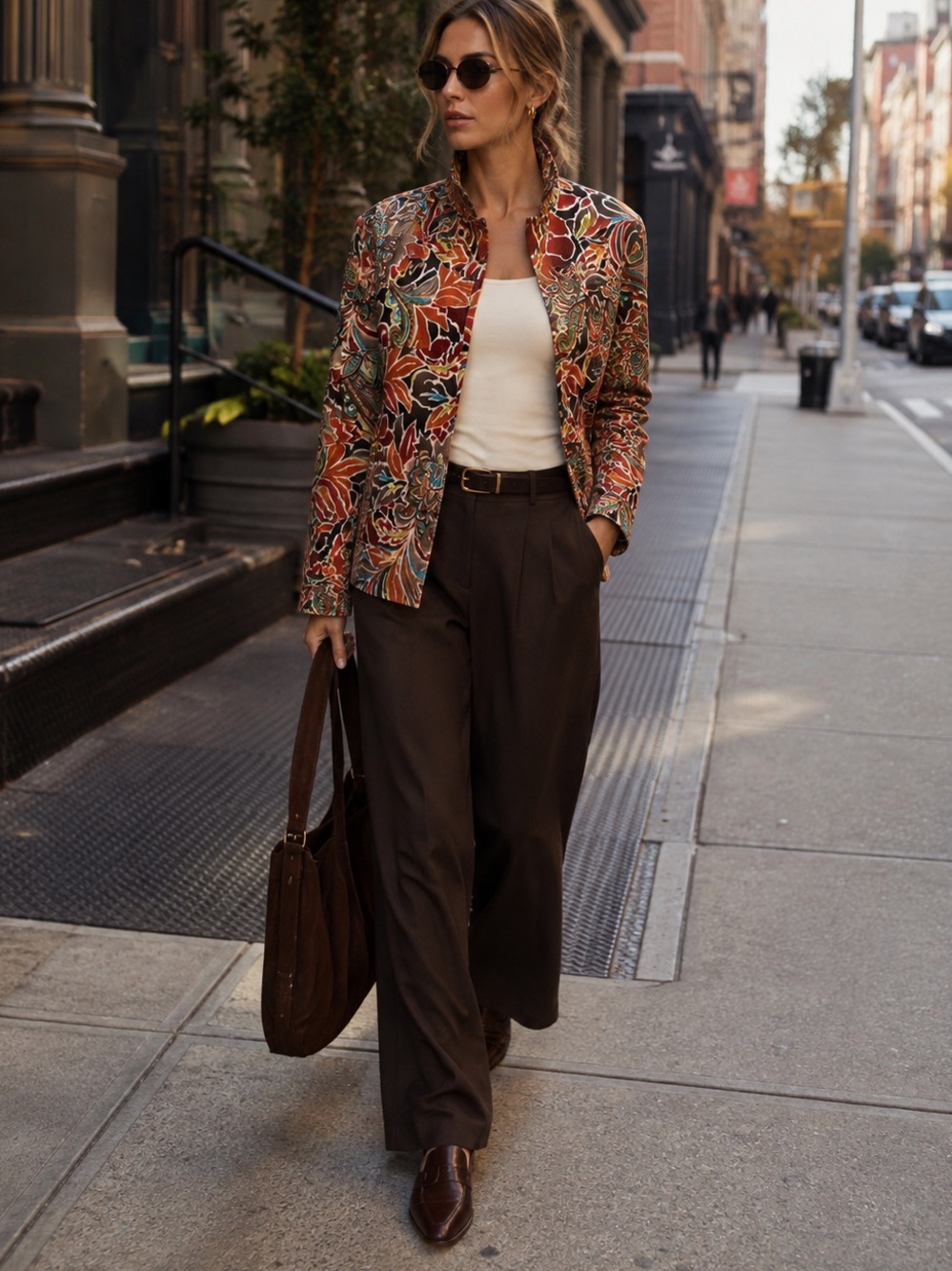 Peck & Peck Paisley Cotton Jacket L/XL Fit Tagged 16